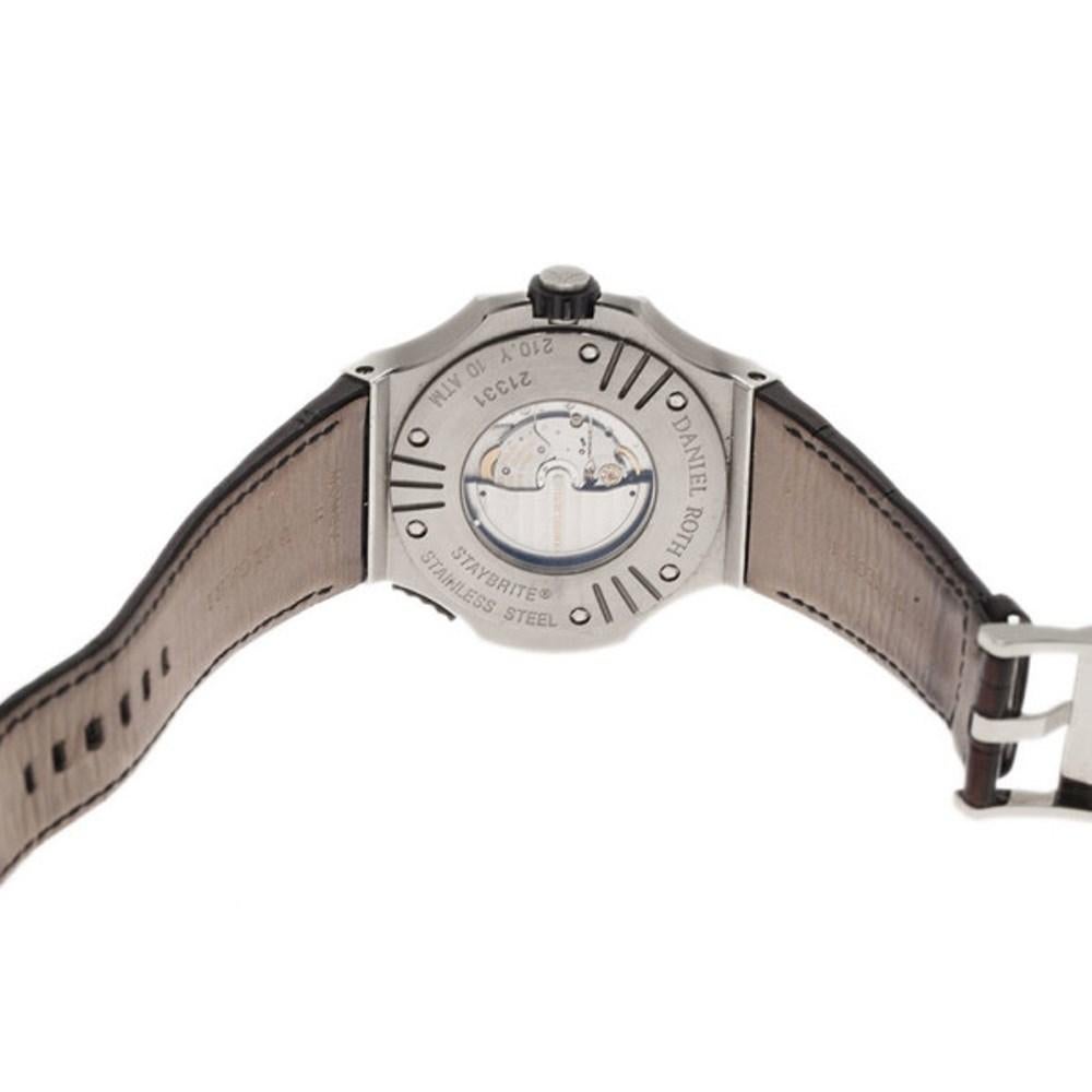 Bvlgari Black Stainless Steel Daniel Roth Men's Wristwatch 50MM 1