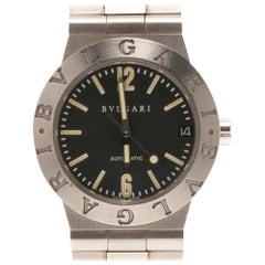 Bvlgari Black Stainless Steel LC 29 S Women's Wristwatch 29MM