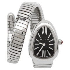 Bvlgari Black Stainless Steel Serpenti Tubogas 102824 Women's Wristwatch 35 mm