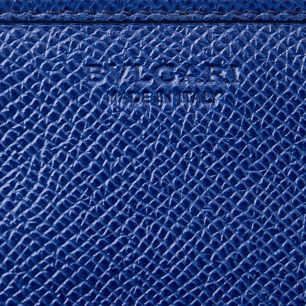 Bvlgari Blue Leather Business Card Holder 1