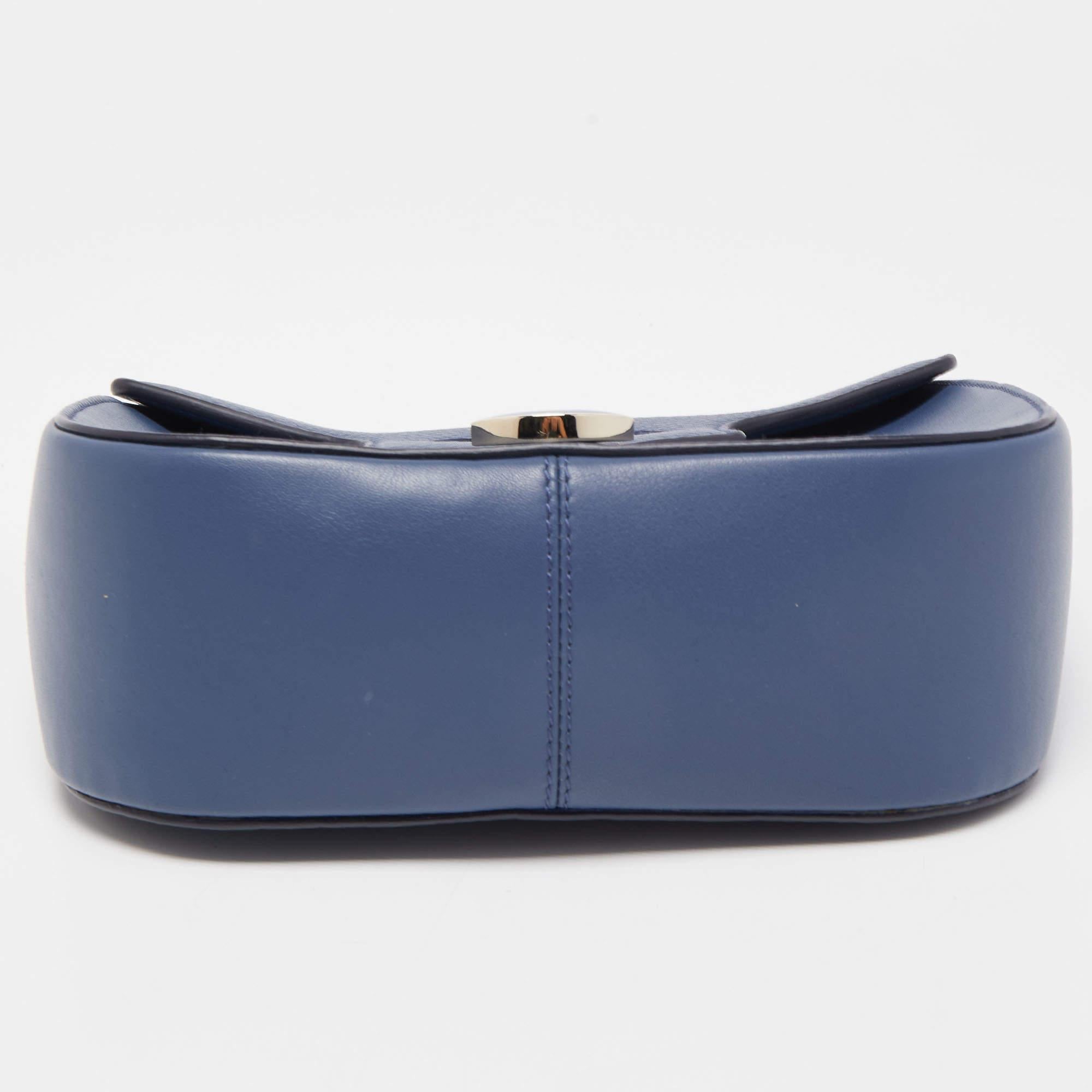 Bvlgari Blue Leather Divas' Dream Shoulder Bag 1