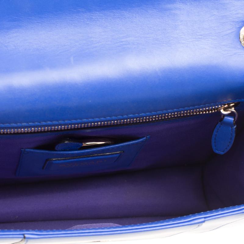 Bvlgari Blue Leather Medium Serpenti Forever Shoulder Bag 3