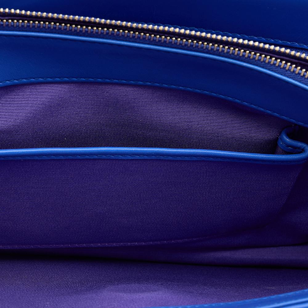 Bvlgari Blue Leather Medium Serpenti Forever Shoulder Bag 1