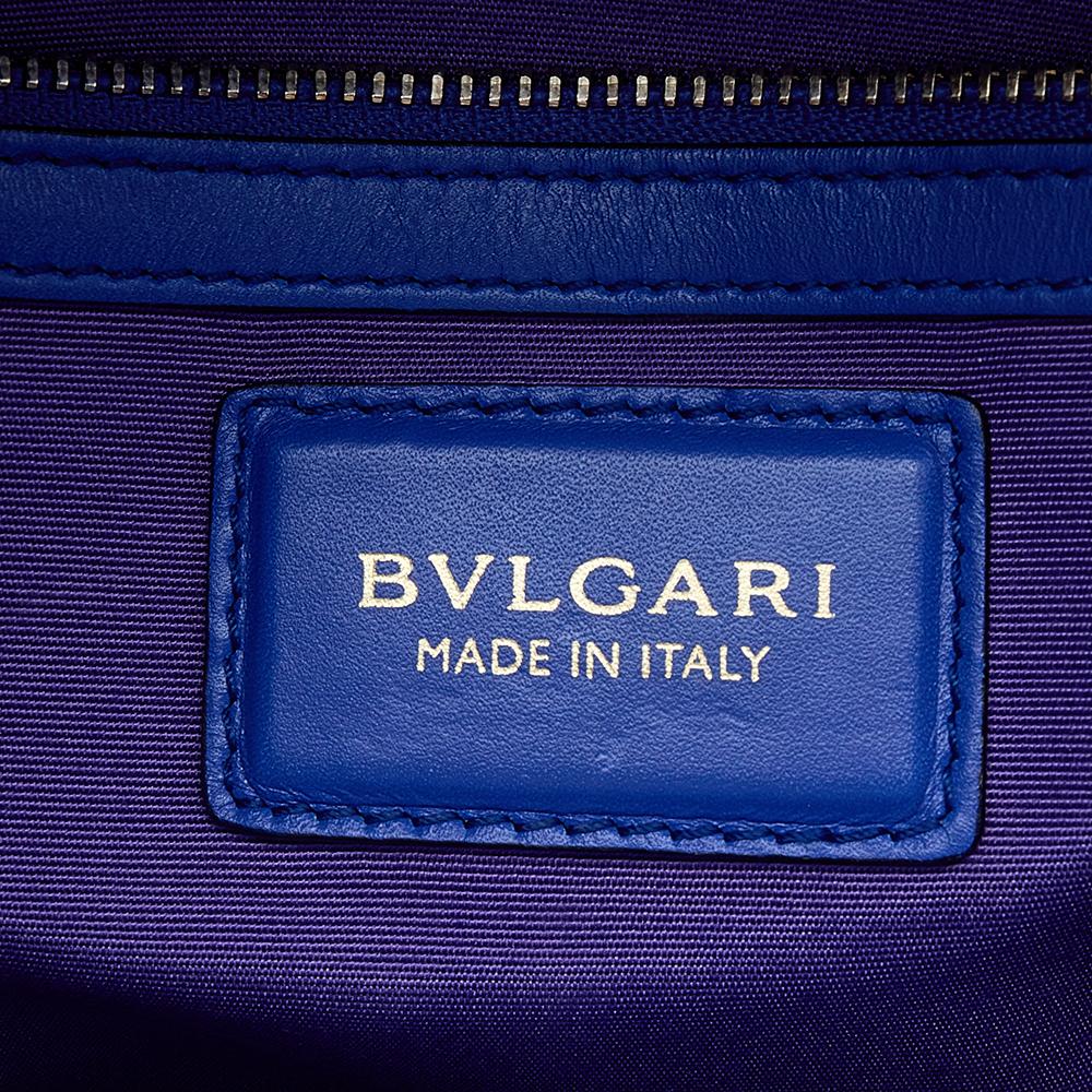 Bvlgari Blue Leather Medium Serpenti Forever Shoulder Bag 2