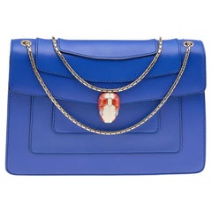 Pre-Owned Bvlgari Serpenti Forever Royal Blue Shoulder Bag Size M –  RELUXE1ST