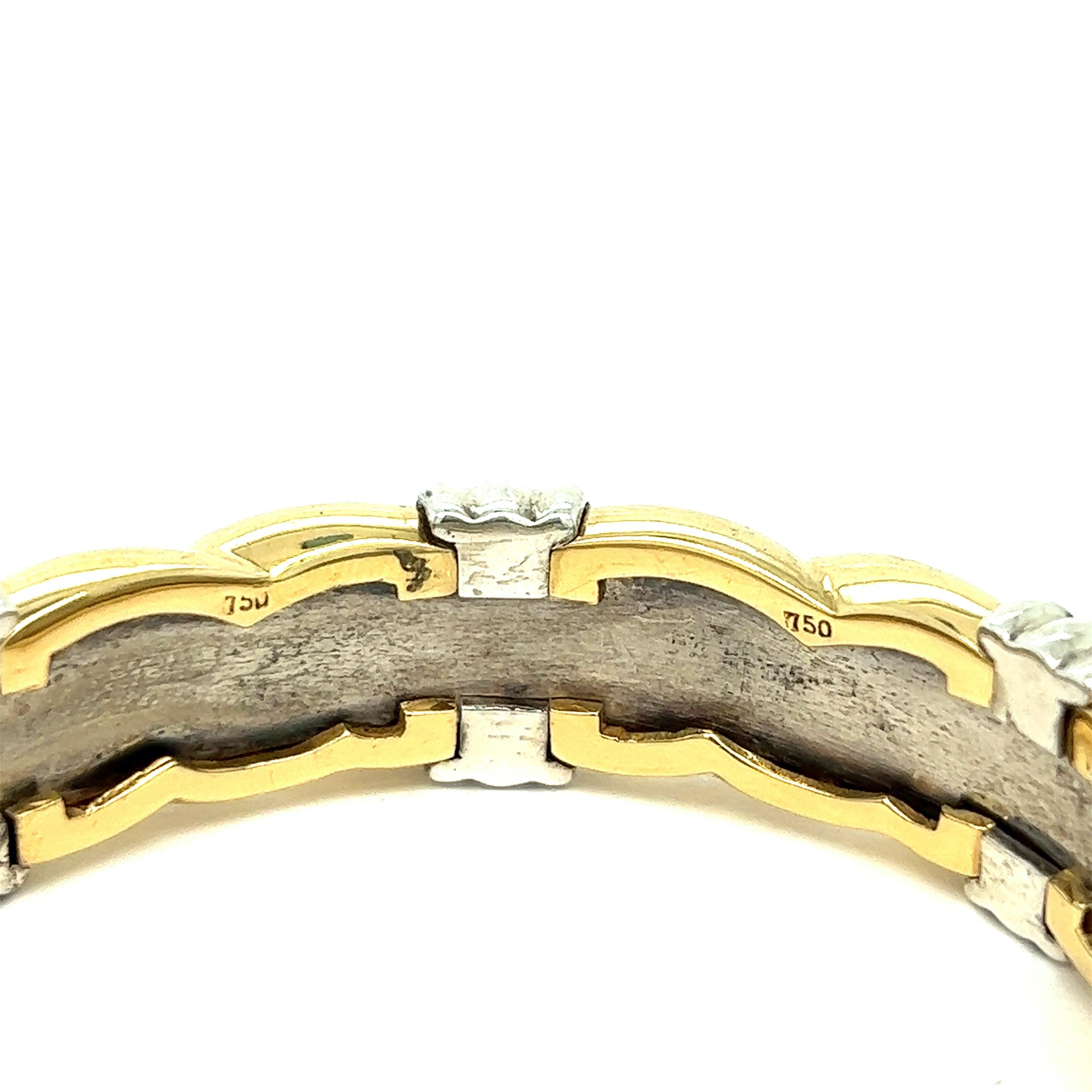 Bvlgari Braided Gold Cuff Bracelet For Sale 3