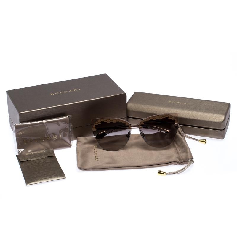 Bvlgari Bronze/Grey Gradient Serpenteyes Sunglasses 2