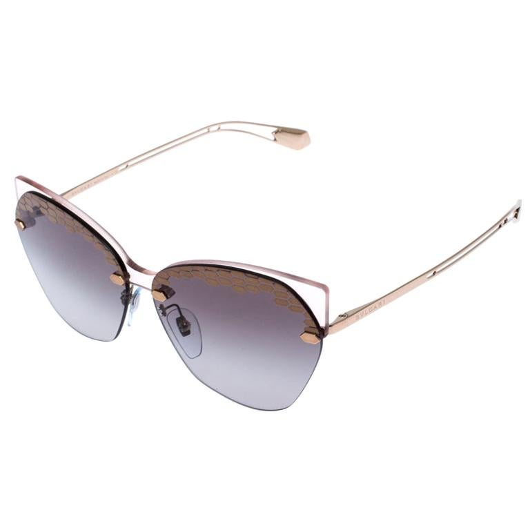 Bvlgari Bronze/Grey Gradient Serpenteyes Sunglasses