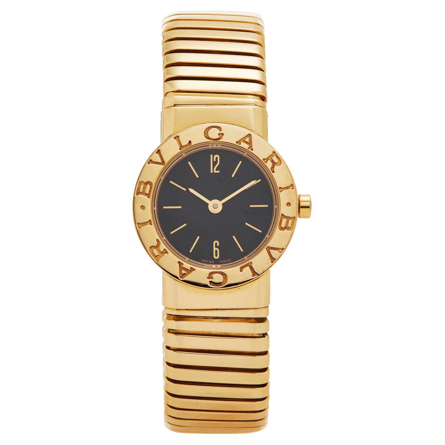 Bvlgari Bulgari 18 Karat Gold Model BB 23 2T Watch Quartz Movement