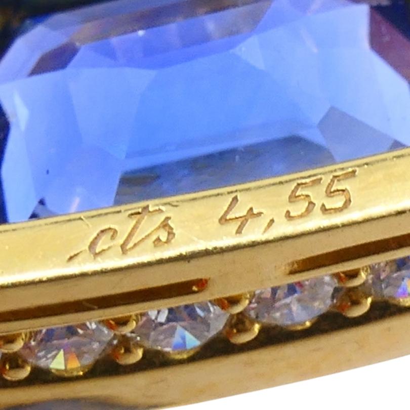 Bvlgari Bulgari Collier en or 18k Diamants Sri Lanka Saphirs No Heat 39.77 Cts en vente 7