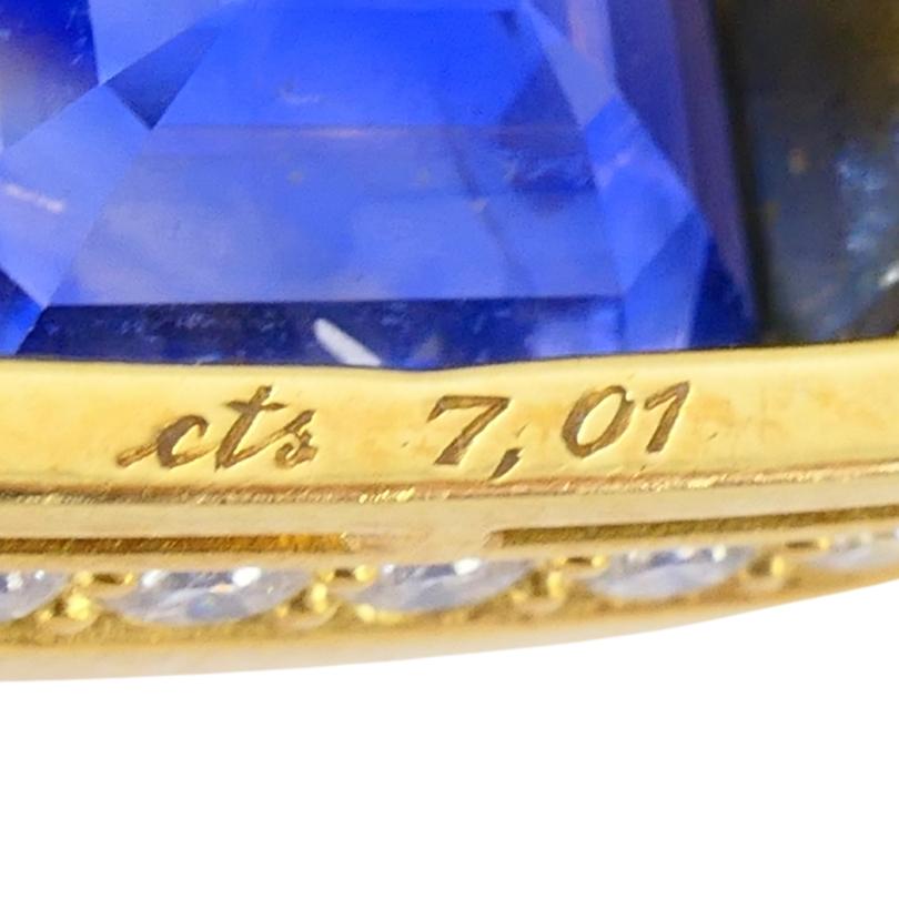 Bvlgari Bulgari Collier en or 18k Diamants Sri Lanka Saphirs No Heat 39.77 Cts en vente 9