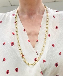 Bvlgari Bulgari 18k Gold Necklace Paperclip Chain