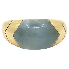 Bvlgari Bulgari 18 Karat Gold Ring Aquamarin