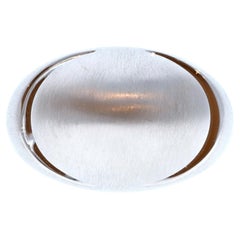 Bvlgari Bulgari 18k White Gold Textured Dome Ring 9.8g
