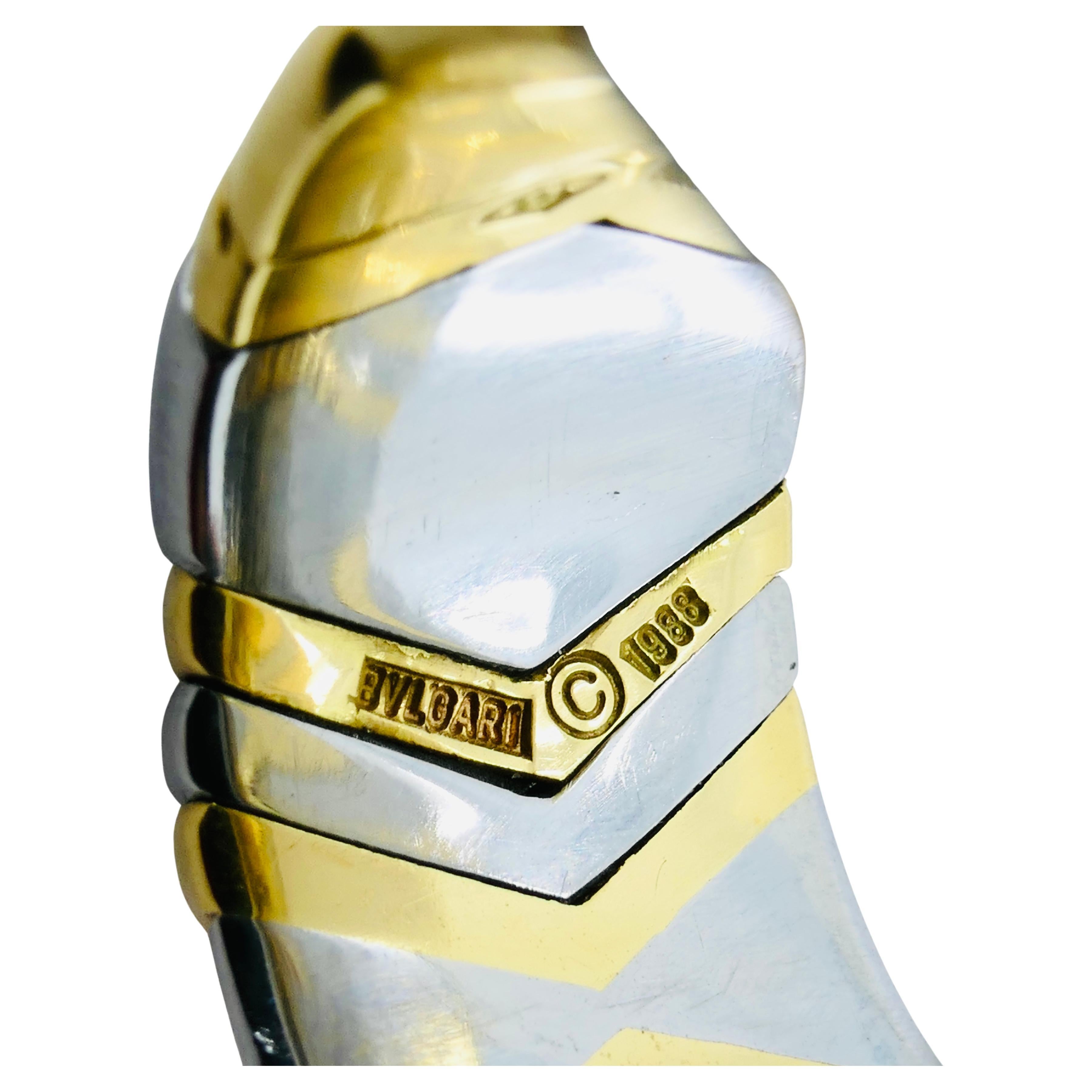 Bvlgari Bulgari Alveare Ring Gold Stainless Steel For Sale 4