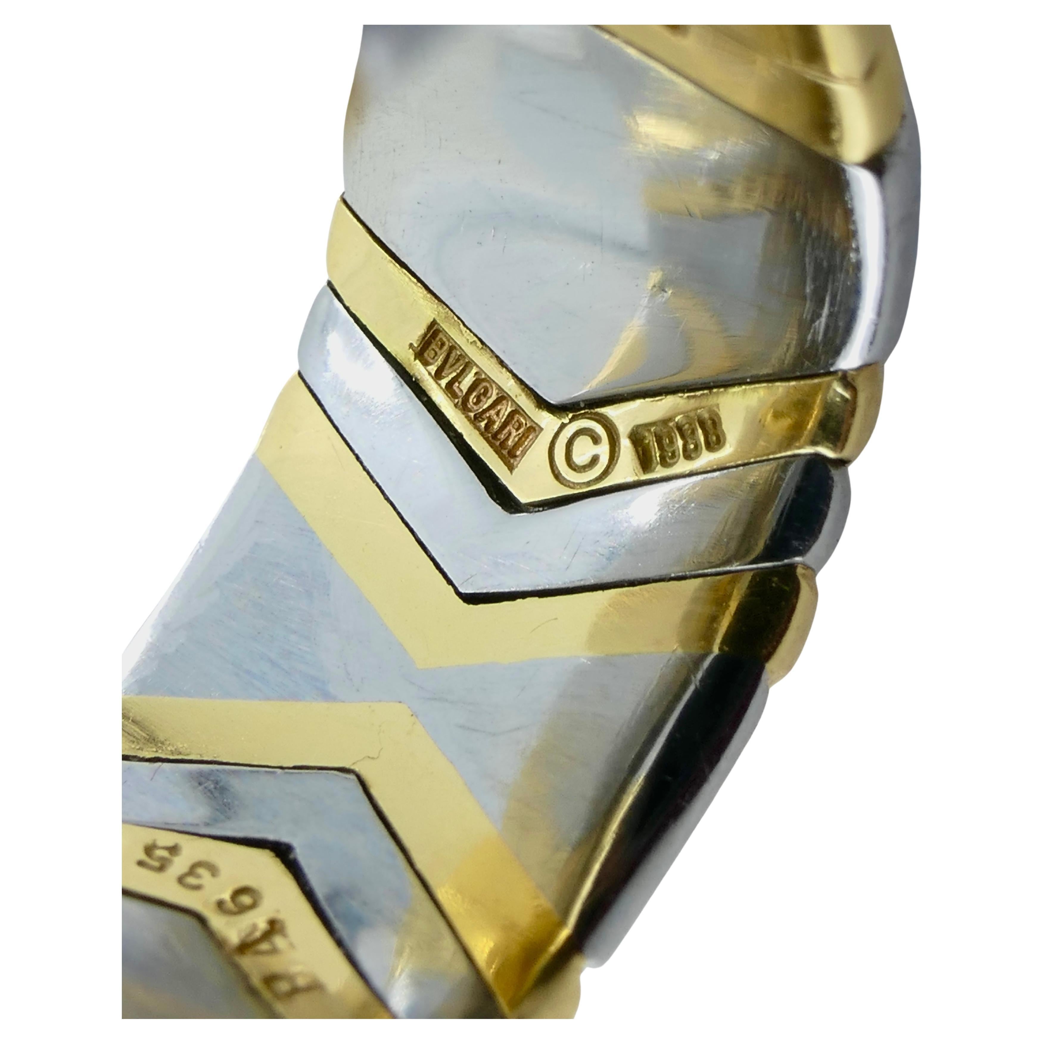 Bvlgari Bulgari Alveare Ring Gold Stainless Steel For Sale 5