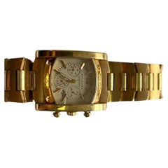 Bvlgari Bulgari Assioma Chronograph 18K Yellow Gold Bracelet Wrist Watch
