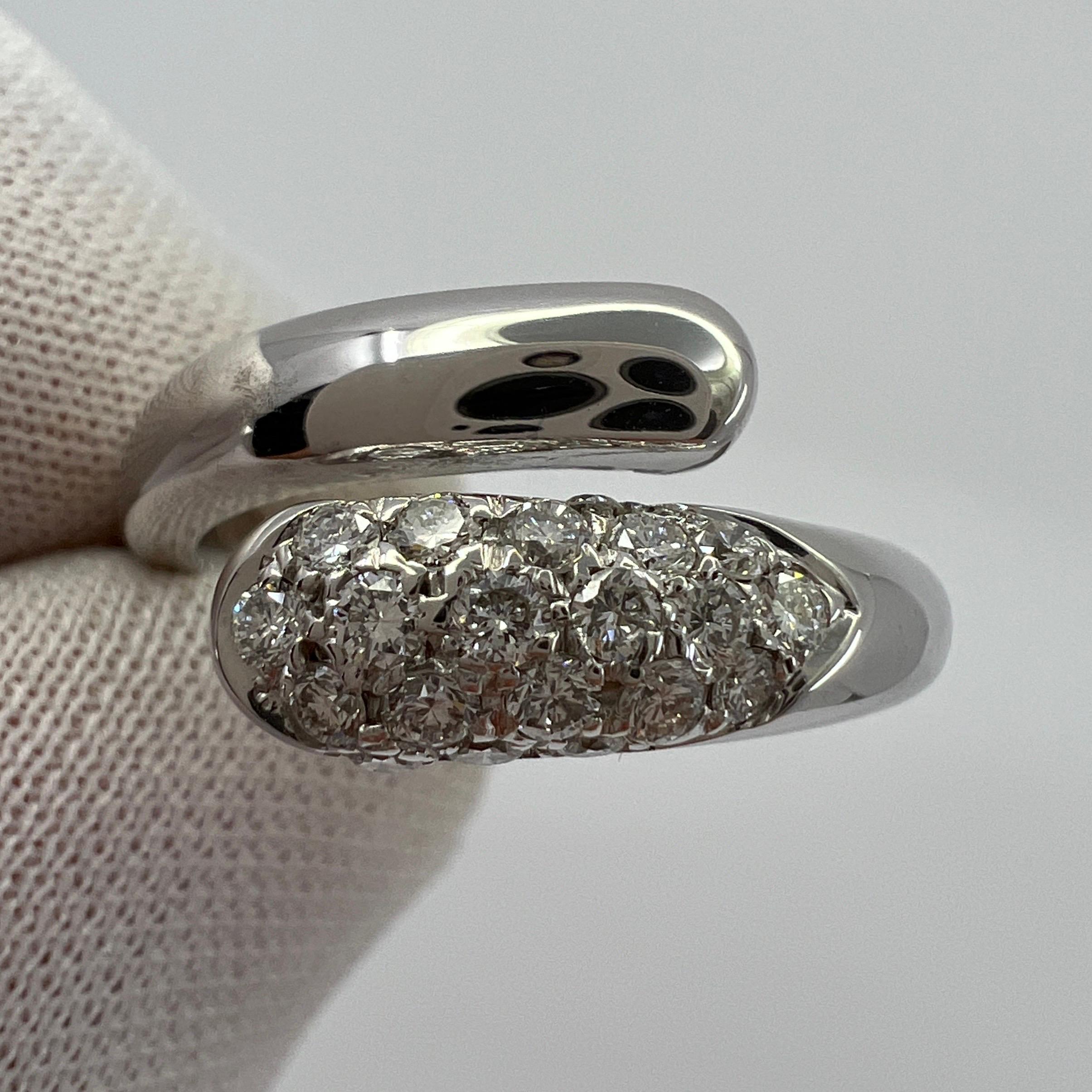 Bvlgari Bulgari Astrae Diamond Pave 18k White Gold Ring with Box 1