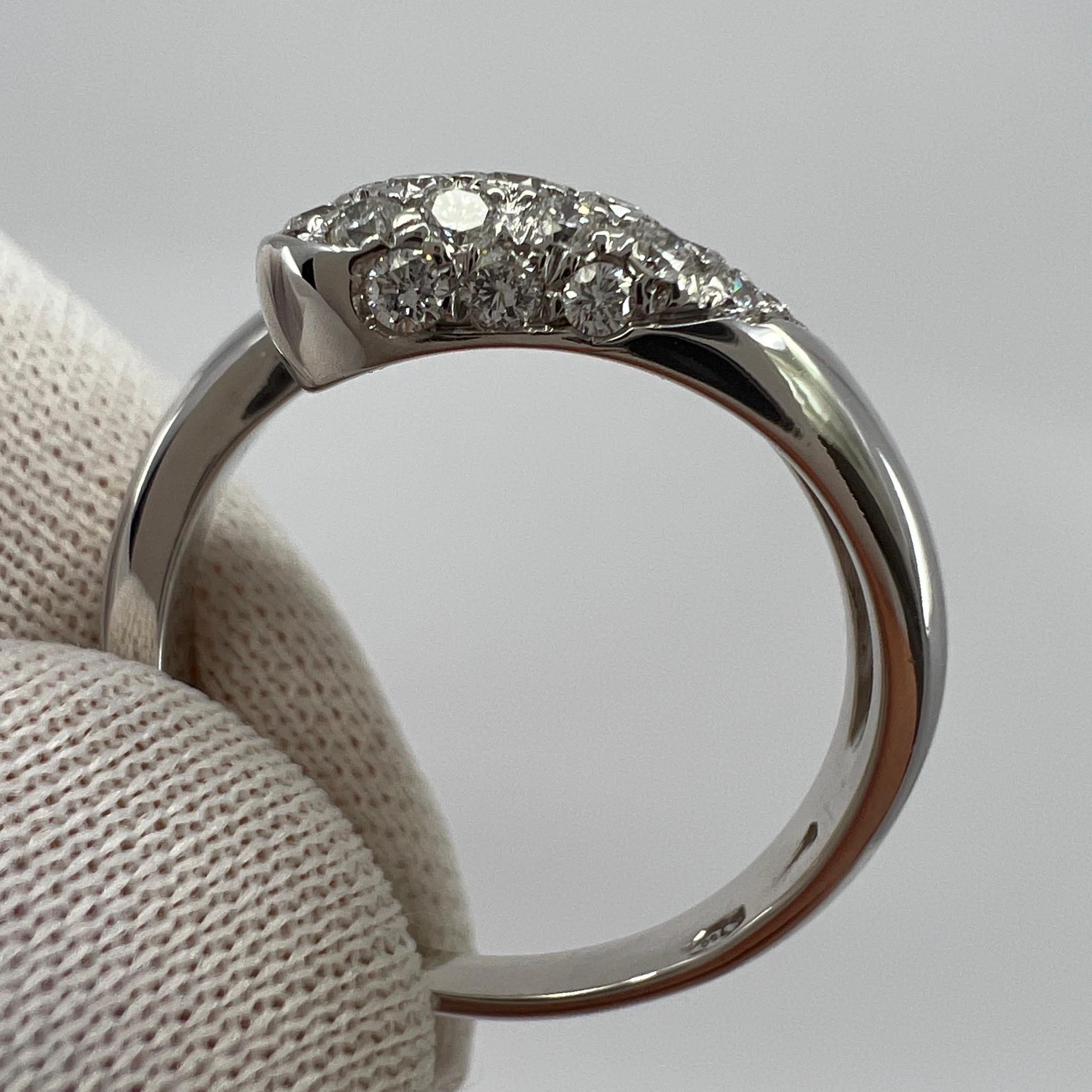 Bvlgari Bulgari Astrae Diamond Pave 18k White Gold Ring with Box 2