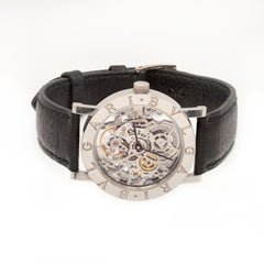 Bvlgari Bulgari BB 33 GL SK-W 18K White Gold Skeleton Automatic Wristwatch