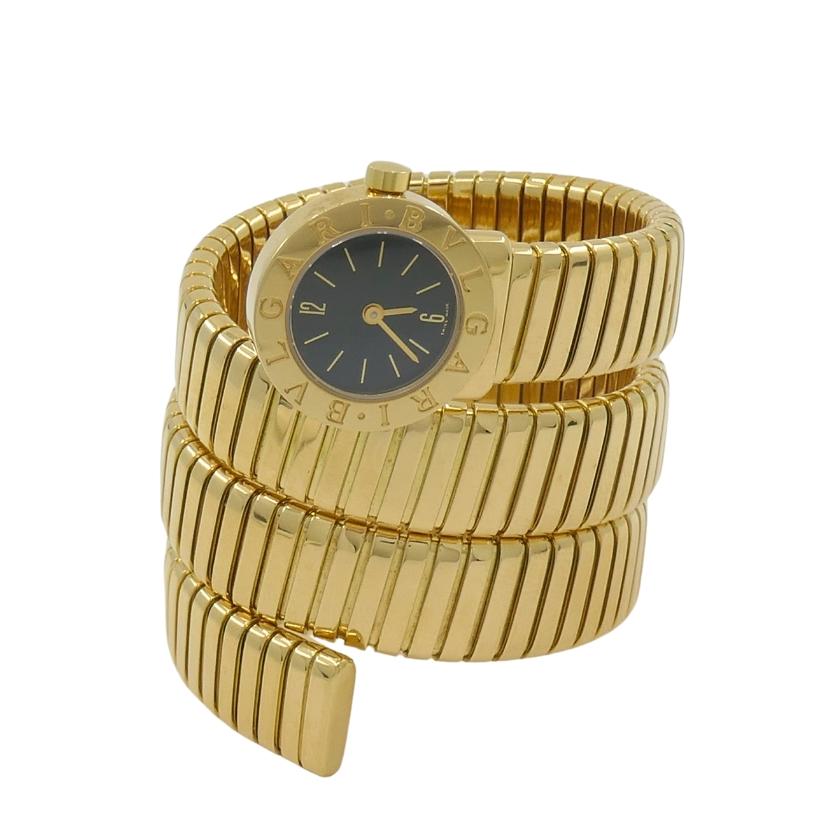 Bvlgari Bulgari BB19 Tubogas Gold Wrap Watch In Excellent Condition For Sale In Beverly Hills, CA