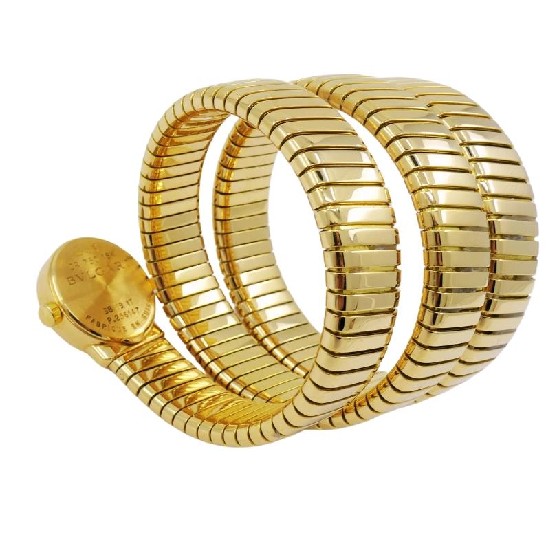 Bvlgari Bulgari BB19 Tubogas Montre portefeuille en or 2