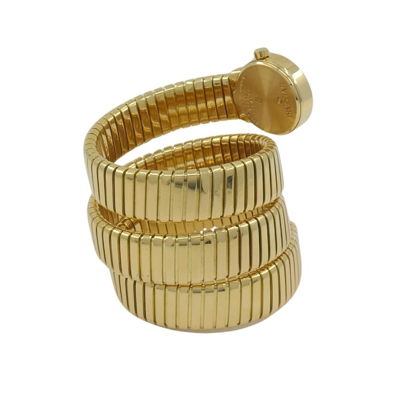 Bvlgari Bulgari BB19 Tubogas Gold Wrap Watch For Sale 2