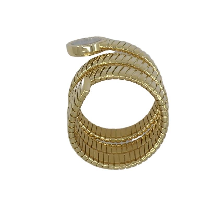 Bvlgari Bulgari BB19 Tubogas Gold Wrap Watch For Sale 3