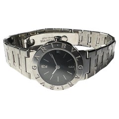 Bvlgari Bulgari BB23SSD Stainless Steel Watch Black Dial Swiss Made