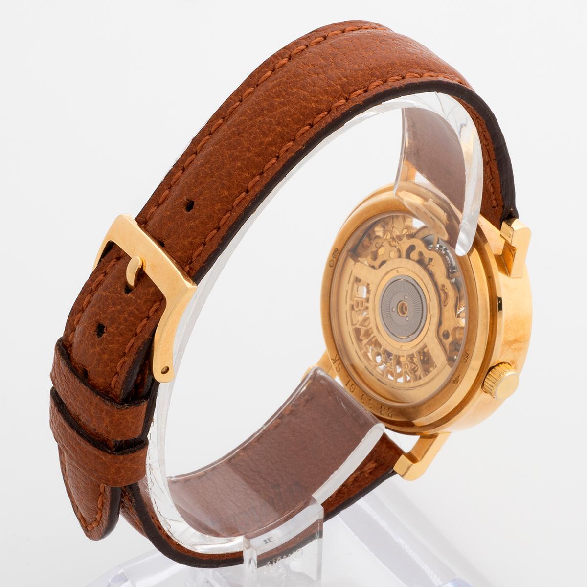 Bvlgari Bulgari BB33GL SK, or jaune 18 devant squelette, mouvement automatique, c2000 Unisexe en vente