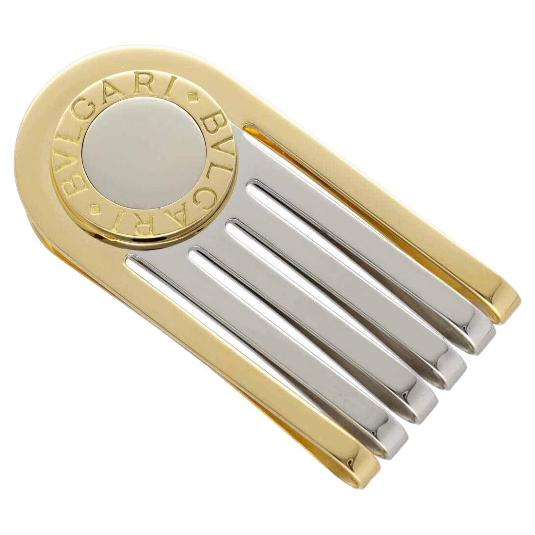 BVLGARI Bulgari Bulgari Money Clip 18K Yellow Gold White Gold