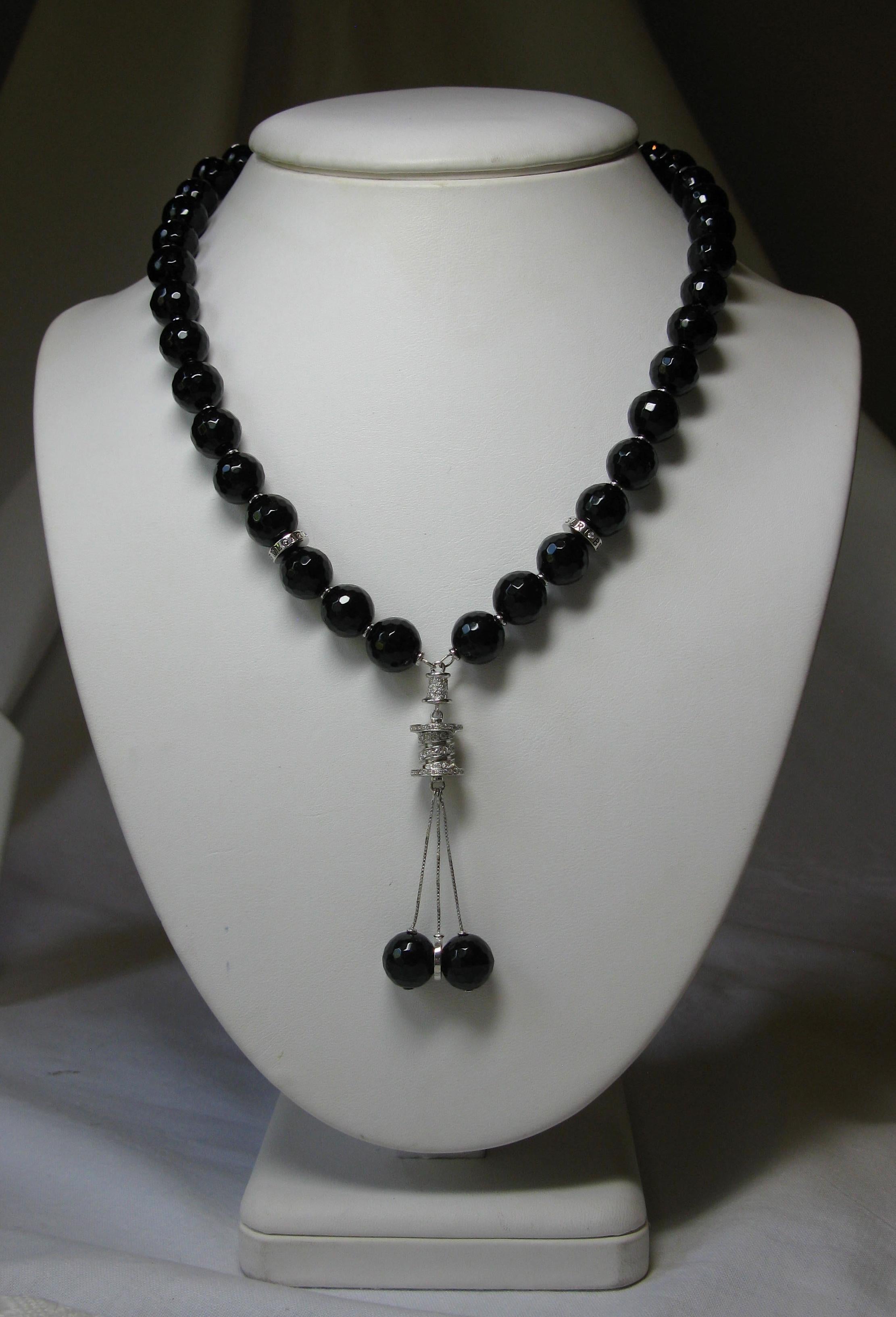 diamond black beads