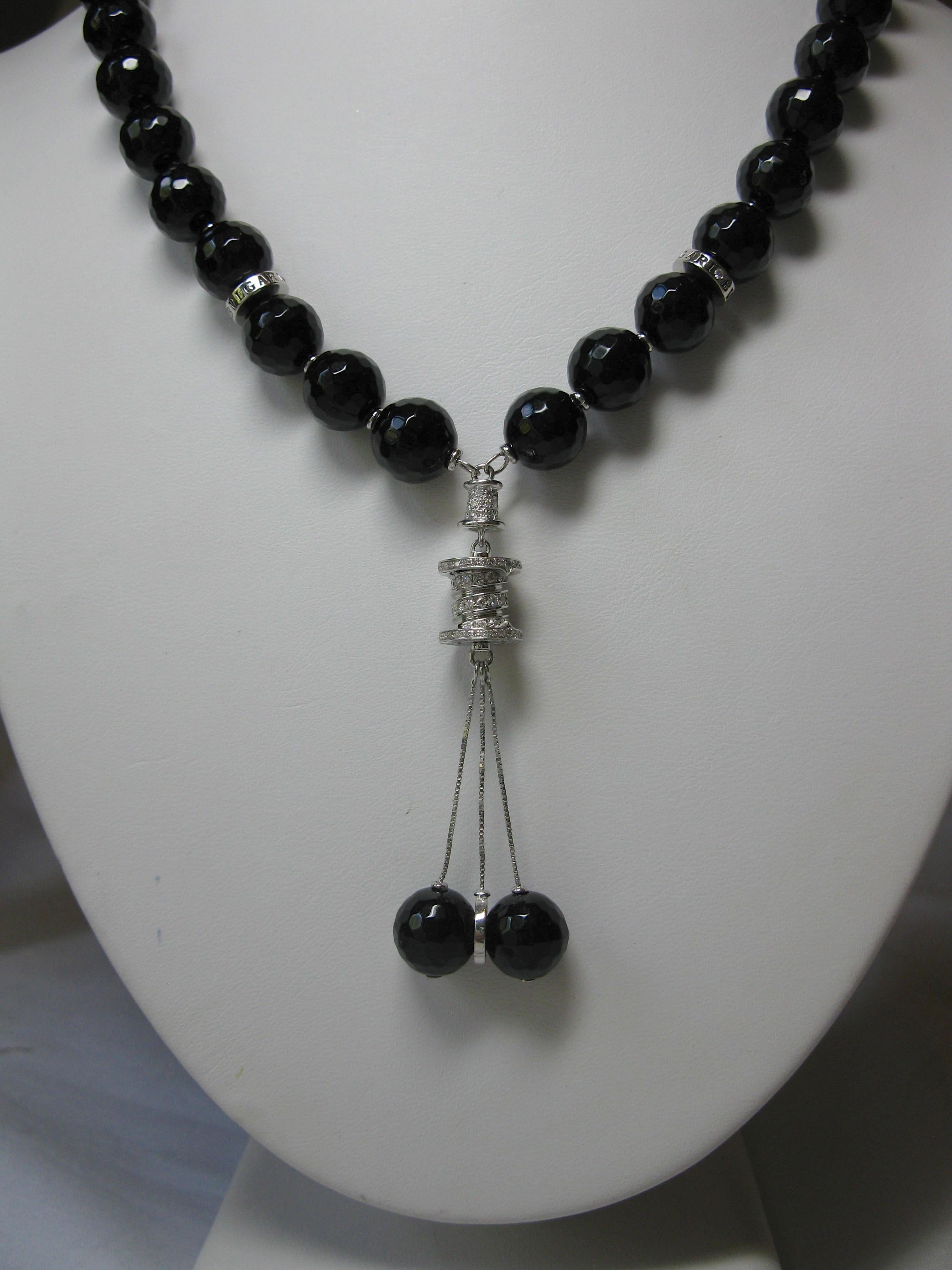 bvlgari black beads