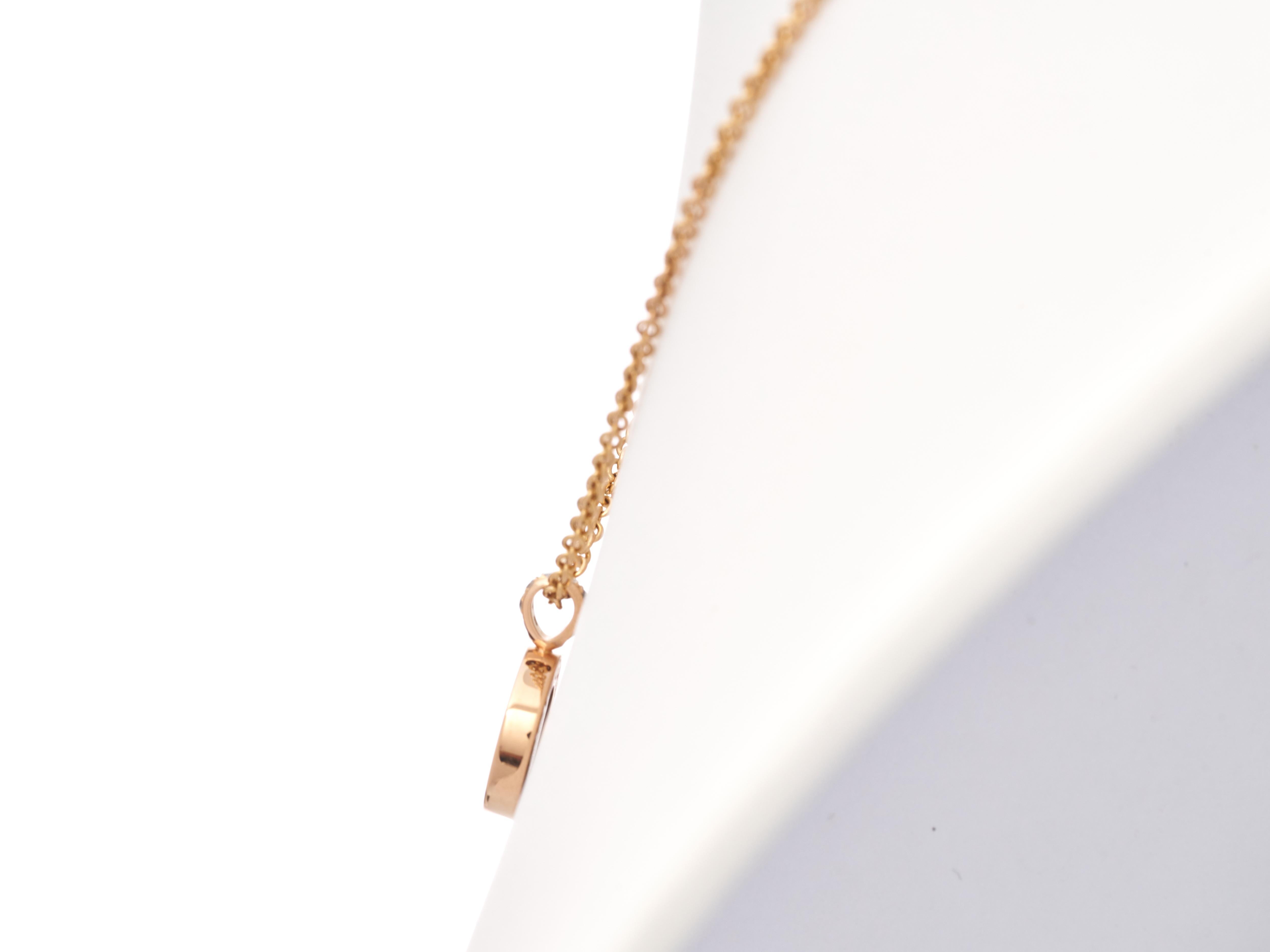 Bvlgari Bulgari Collar B.Zero Oro rosa 18k Ónix MoP Diamantes reversible Corte brillante en venta