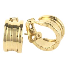 Bvlgari Bulgari B.Zero1 Boucles d'oreilles en or jaune 18 carats avec boîte