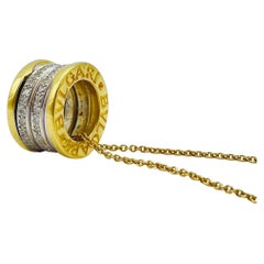 Bvlgari - Bulgari B.Zero1 Necklace in 18k Yellow Gold, Set with Diamonds