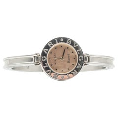 Bvlgari Bulgari B.zero1 Stainless Steel Bangle Watch with Mother-of-Pearl Dial