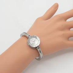 Bvlgari Bulgari B.Zero1 Stainless Steel Diamond MOP Dial Bangle Watch
