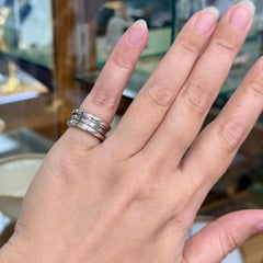 BVLGARI Bulgari B.zero1 Three-Band Ring 18k White Gold