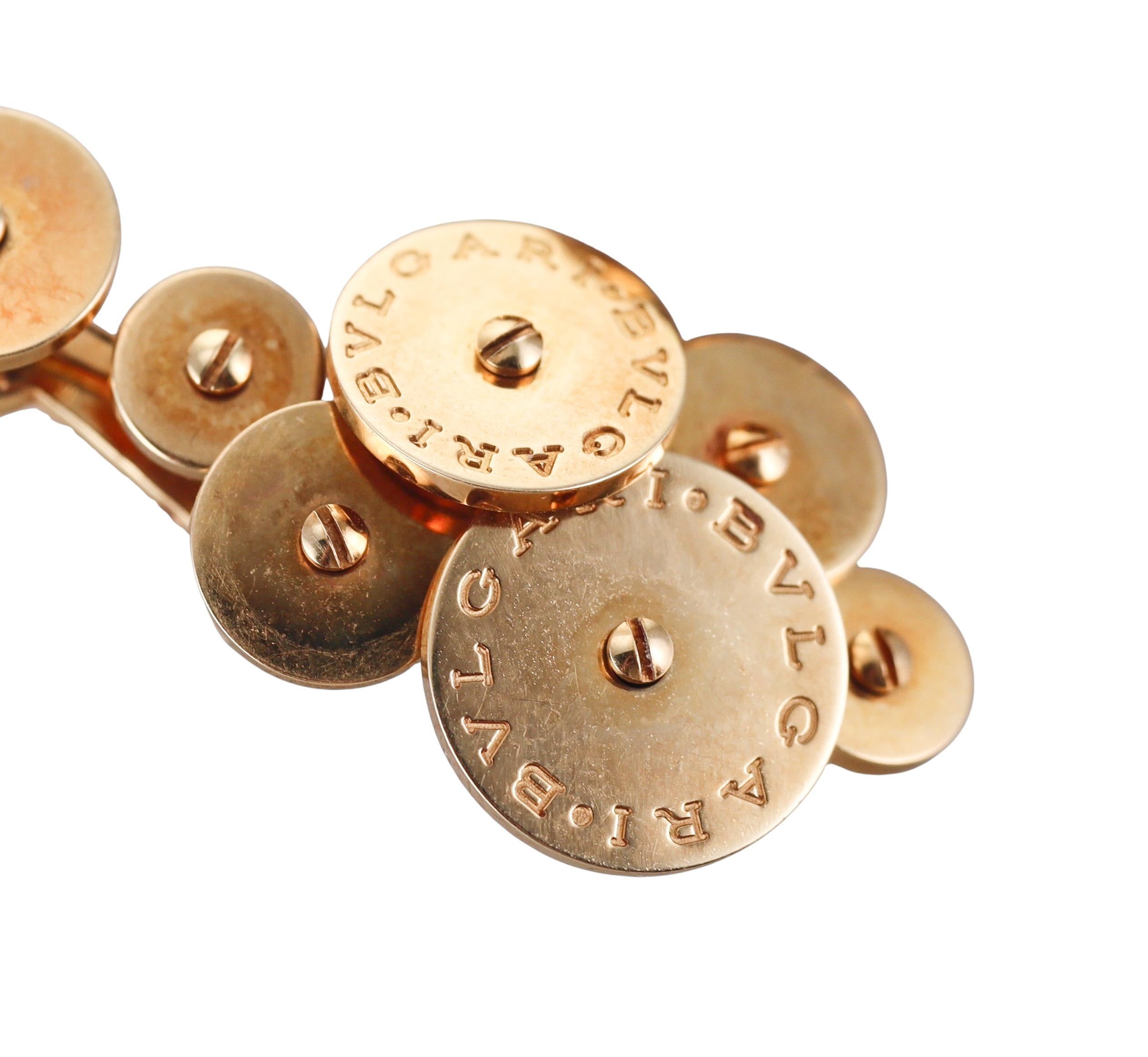 Bvlgari Bulgari Boucles d'oreilles Cicladi en or Excellent état - En vente à New York, NY