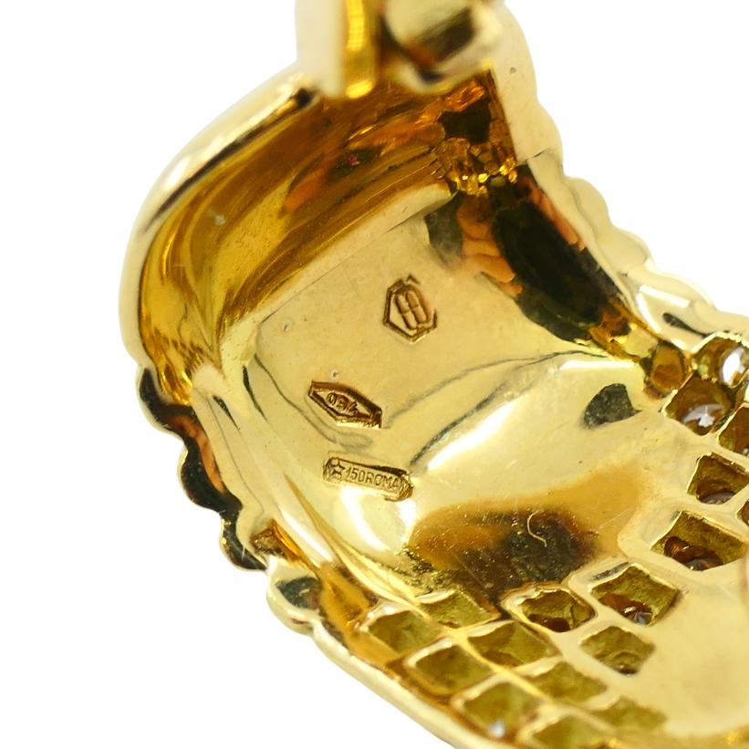 Bvlgari Bulgari Diamant-Ohrringe Parentesi Clip-On im Angebot 2
