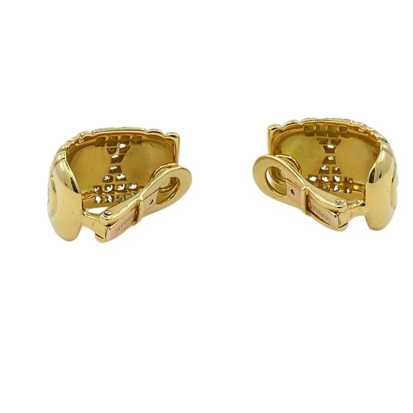 Bvlgari Bulgari Diamant-Ohrringe Parentesi Clip-On im Angebot 4