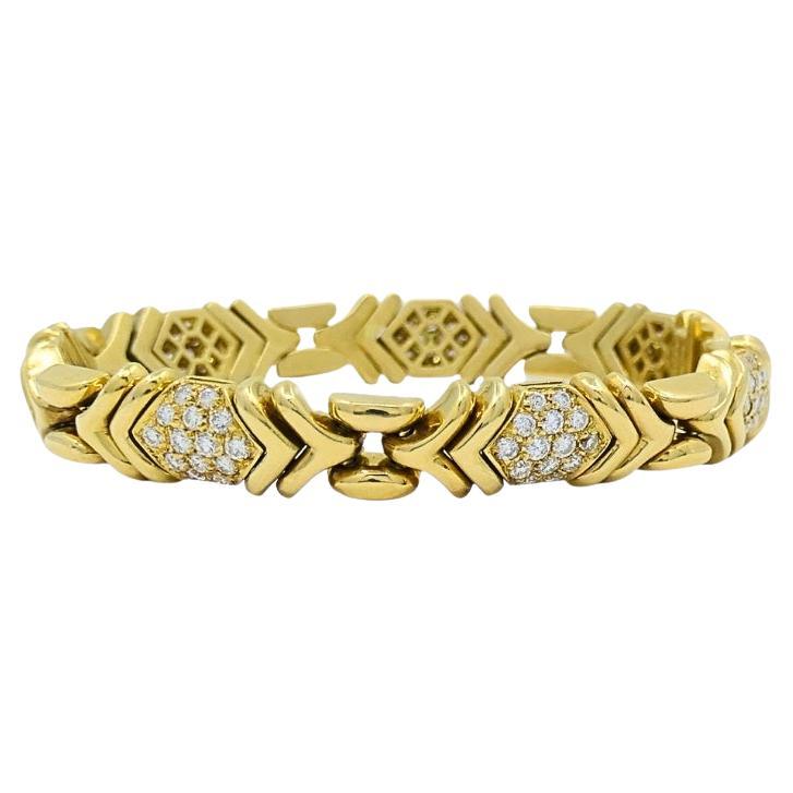 Bvlgari Bulgari Diamond Gold Bracelet