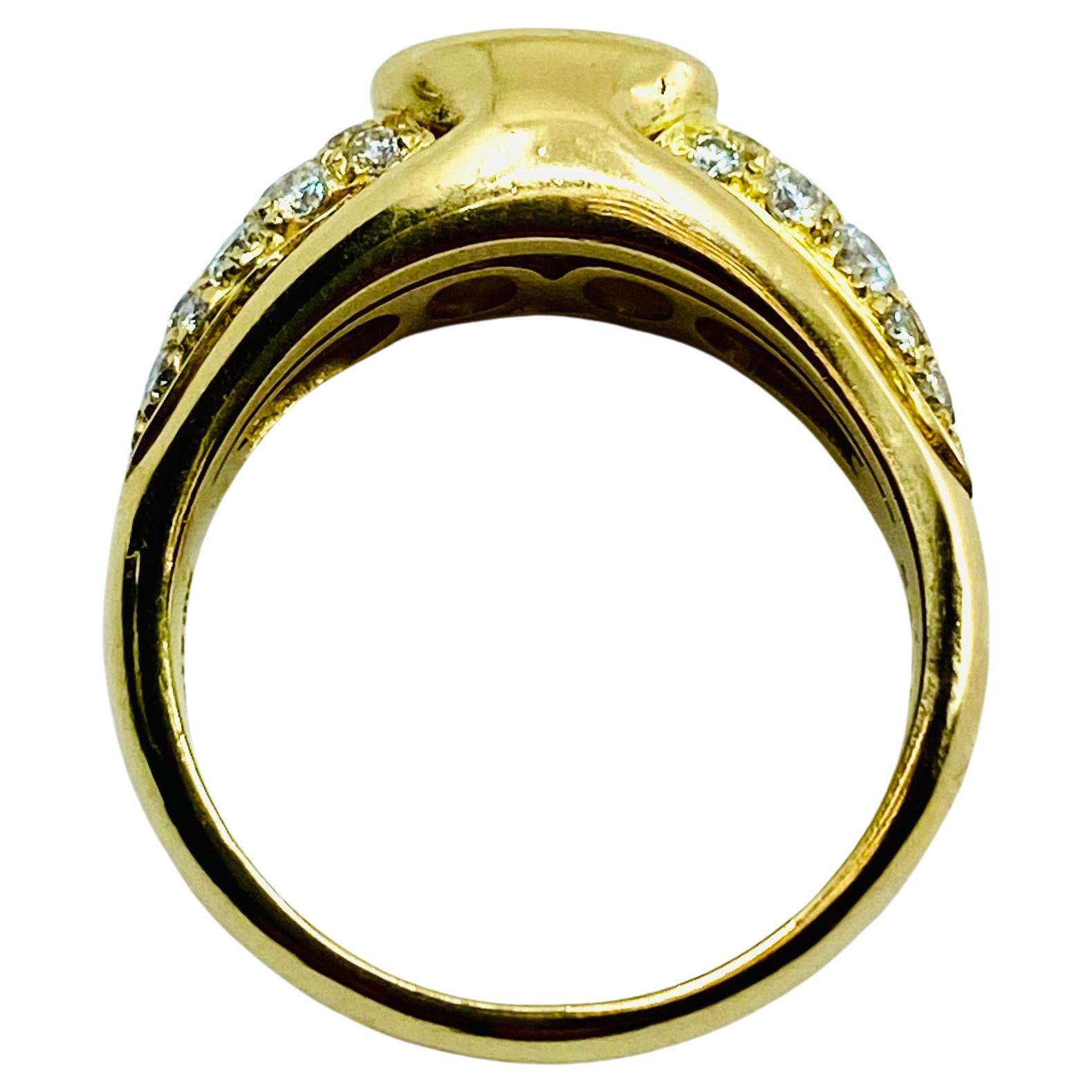 Bvlgari Bulgari Diamond Ring 18k Gold In Excellent Condition In Beverly Hills, CA