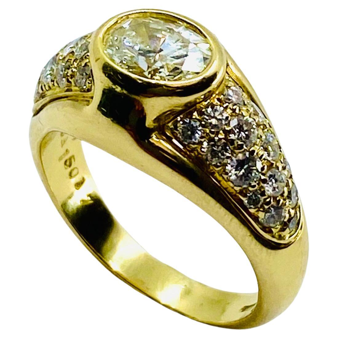 Women's Bvlgari Bulgari Diamond Ring 18k Gold