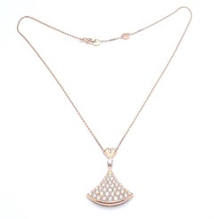 Bvlgari Bulgari Diva Dream Diamond Large Rose Gold Pendant Necklace