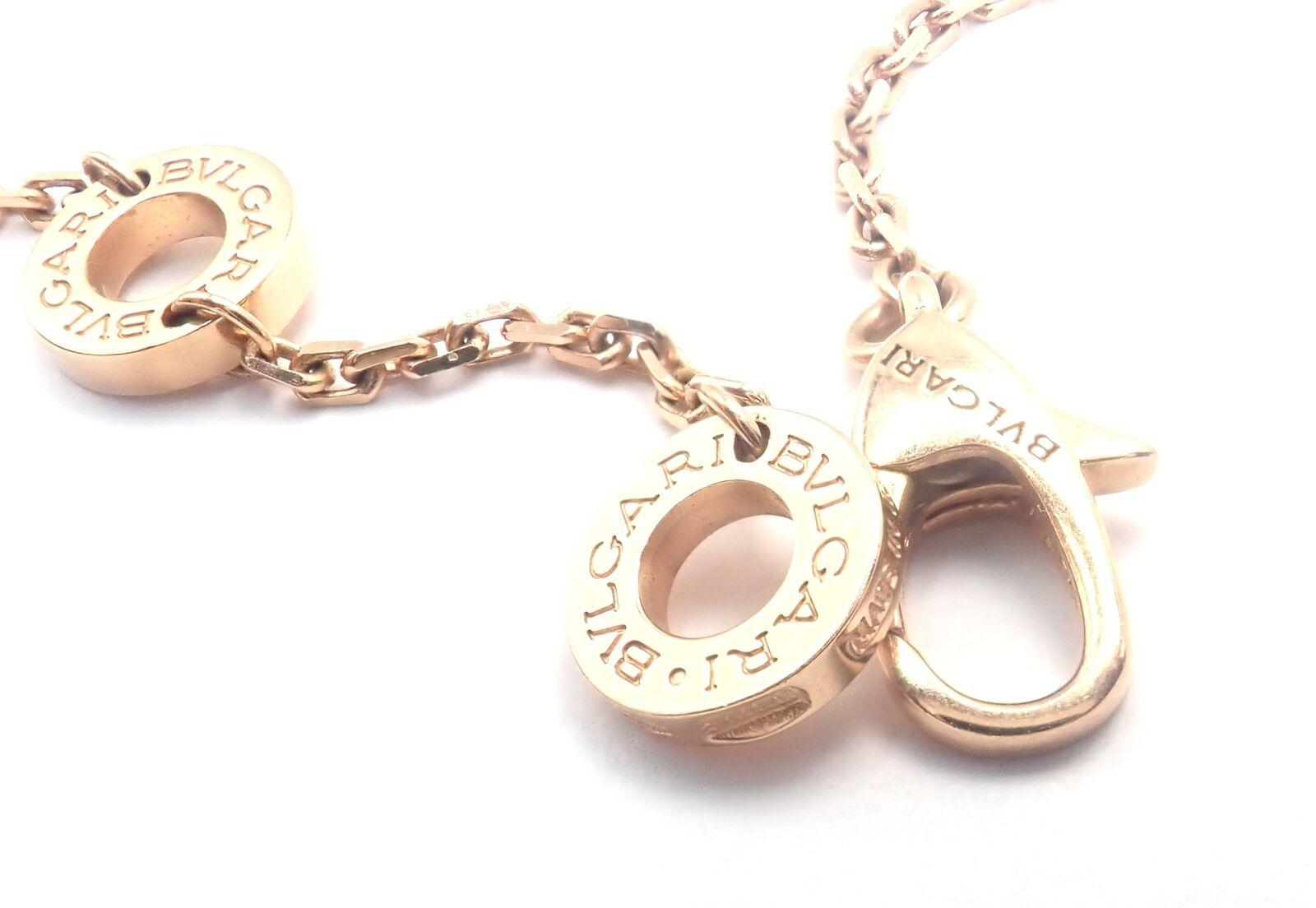 Women's or Men's Bvlgari Bulgari Diva Dream Diamond Large Rose Gold Pendant Necklace For Sale