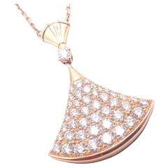 Bvlgari Bulgari Diva Dream Diamond Large Rose Gold Pendant Necklace