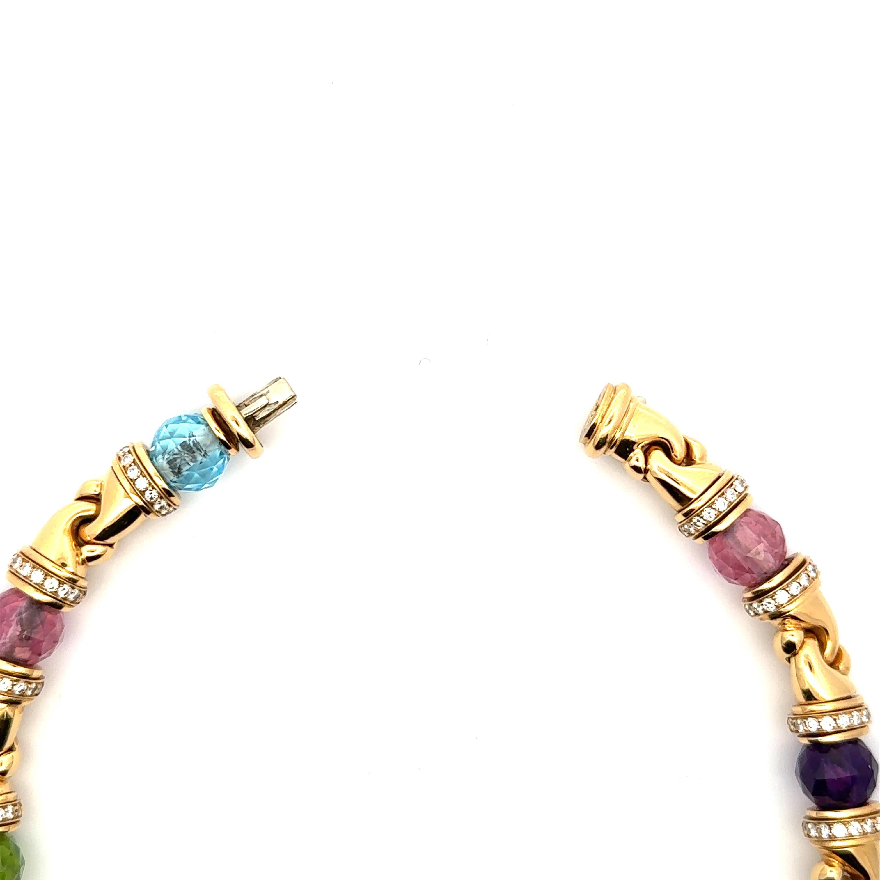 bvlgari multicolor necklace