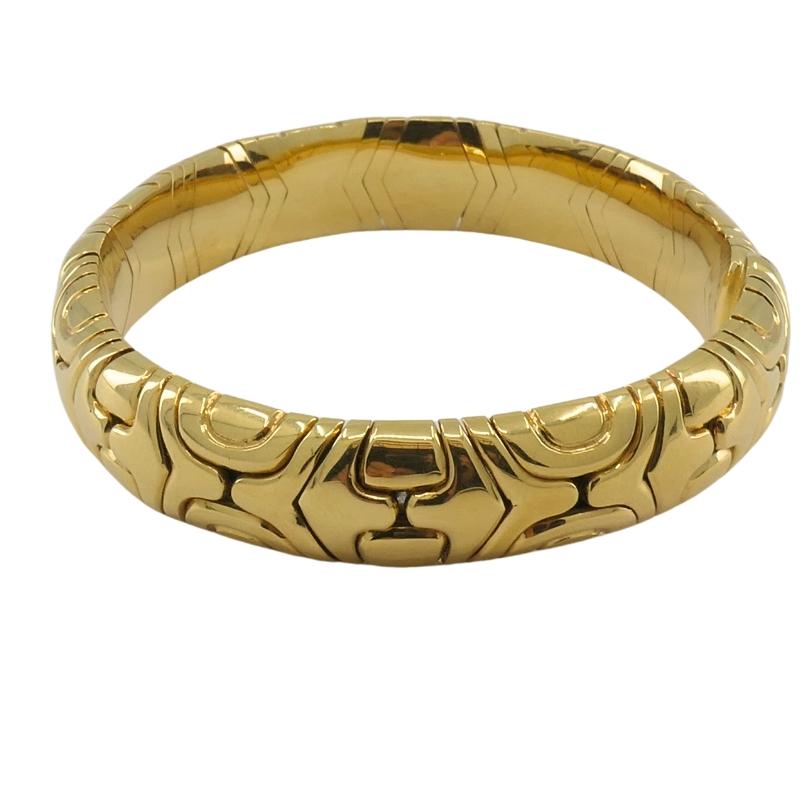 Women's Bvlgari Bulgari Gold Bracelet Alveare Bangle 18k Gold For Sale